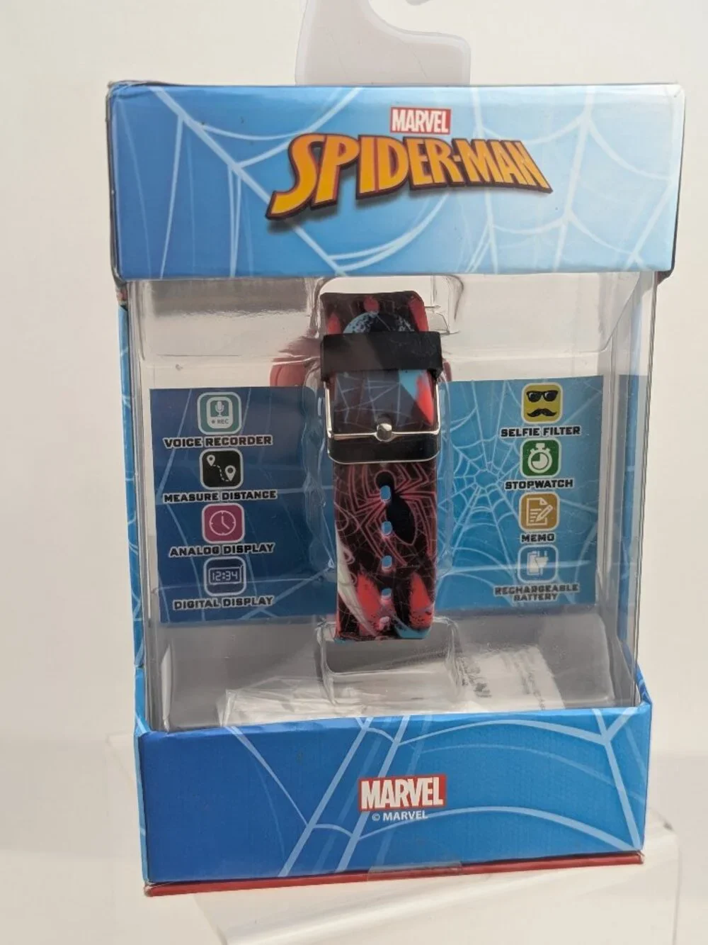 NEW - Marvel Spiderman Kids Interactive Smart Watch 26 Games Camera & Music